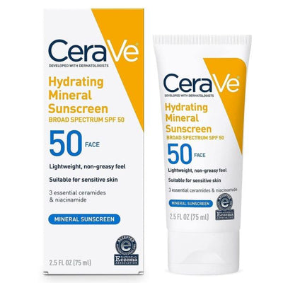 Cerave Hydrating Mineral Sunscreen Spf 50 | 100 Ml –